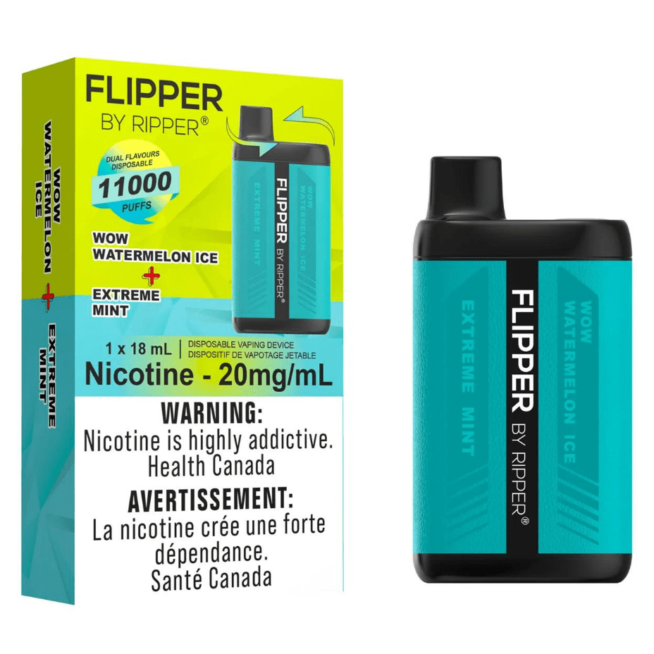 RufPuf Disposables Disposables 11000 Puffs / 20mg Flipper 11000 Disposable Vape-Wow Watermelon Ice + Extreme Mint