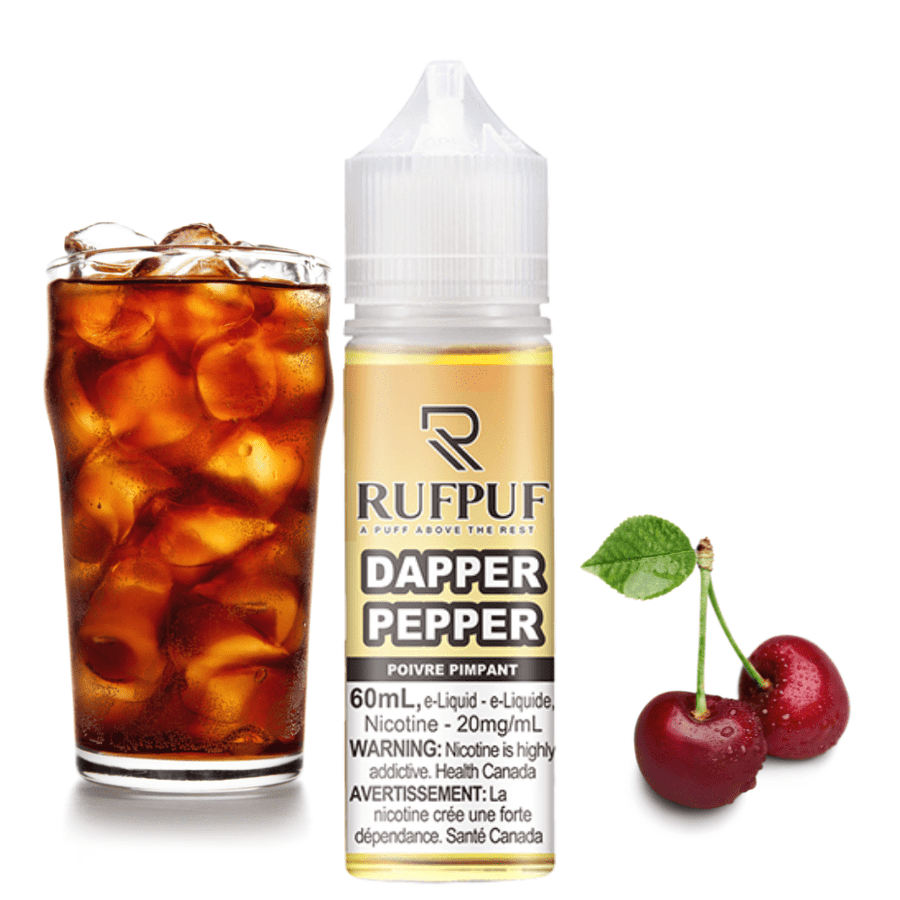 RufPuf E-Liquid Salt Nic 10mg / 60mL Dapper Pepper by RufPuf E-Liquid Dapper Pepper by RufPuf E-Liquid-Winkler Vape SuperStore & Bong Shop MB, Canada