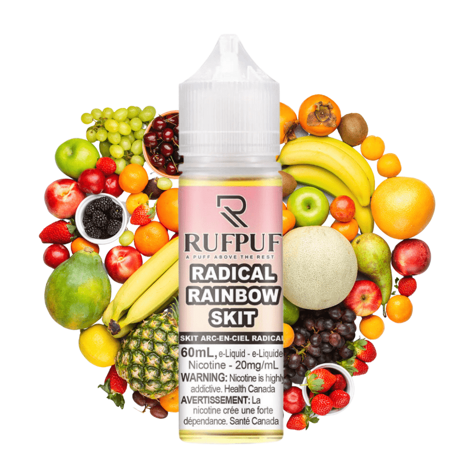 Radical Rainbow Skit by RufPuf E-Liquid in 60mL Bottle Available at Winkler Vape SuperStore and Bong Shop Located in Winkler, Manitoba, Canada
