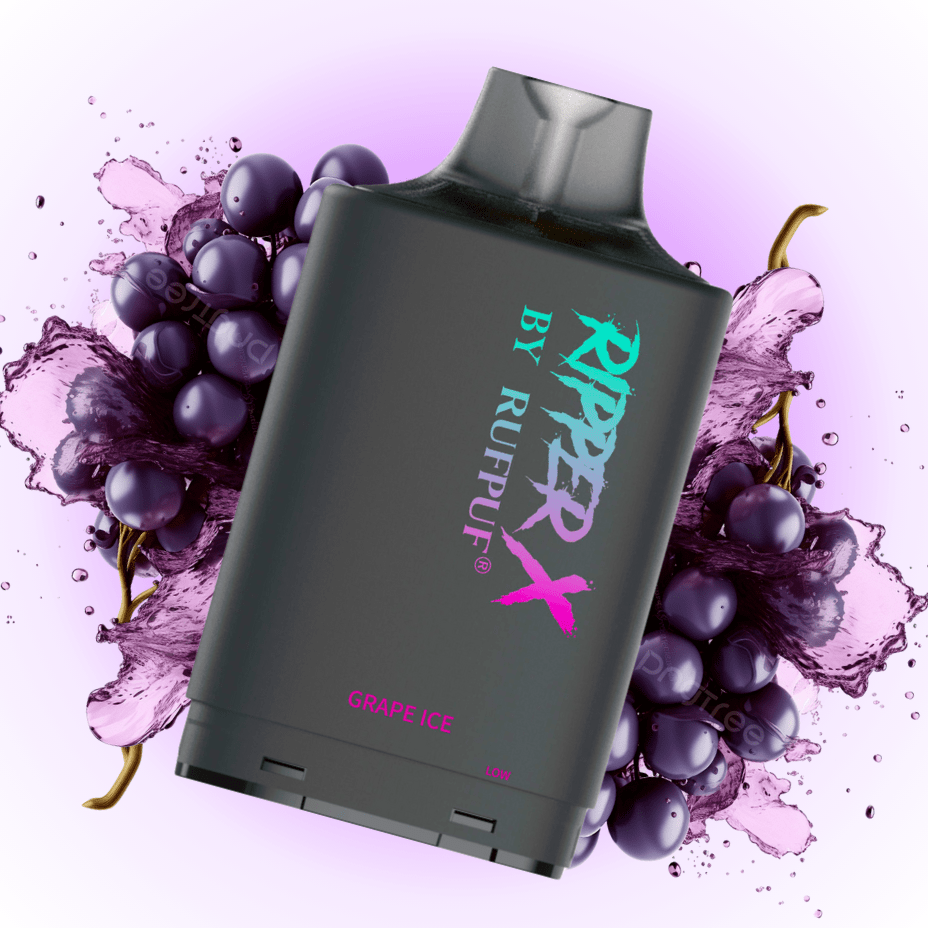 RufPuf Ripper X 75k Turbo Pod - Grape Ice 20mg / 75000 Puffs Winkler Vape SuperStore and Bong Shop Manitoba Canada