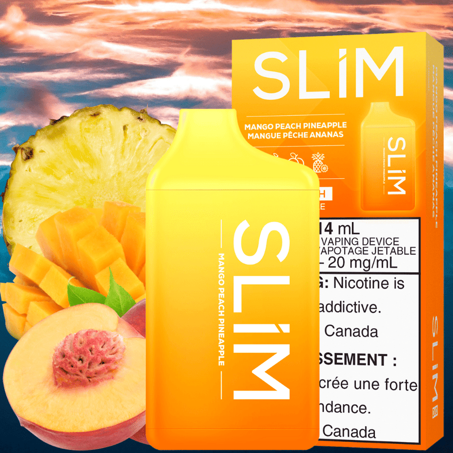 Slim Disposables 14mL / 20mg Slim 7500 Rechargeable Disposable Vape-Mango Peach Pineapple Slim 7500 Rechargeable Disposable Vape-Mango Peach Pineapple-Winkler VSS