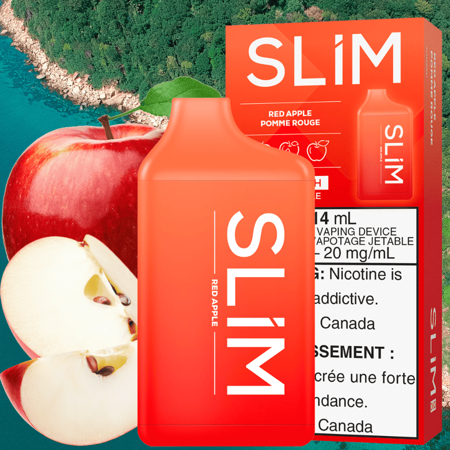 Slim Disposable 14mL / 20mg Slim 7500 Rechargeable Disposable Vape-Red Apple Slim 7500 Rechargeable Disposable Vape-Red Apple-Winkler Vape MB