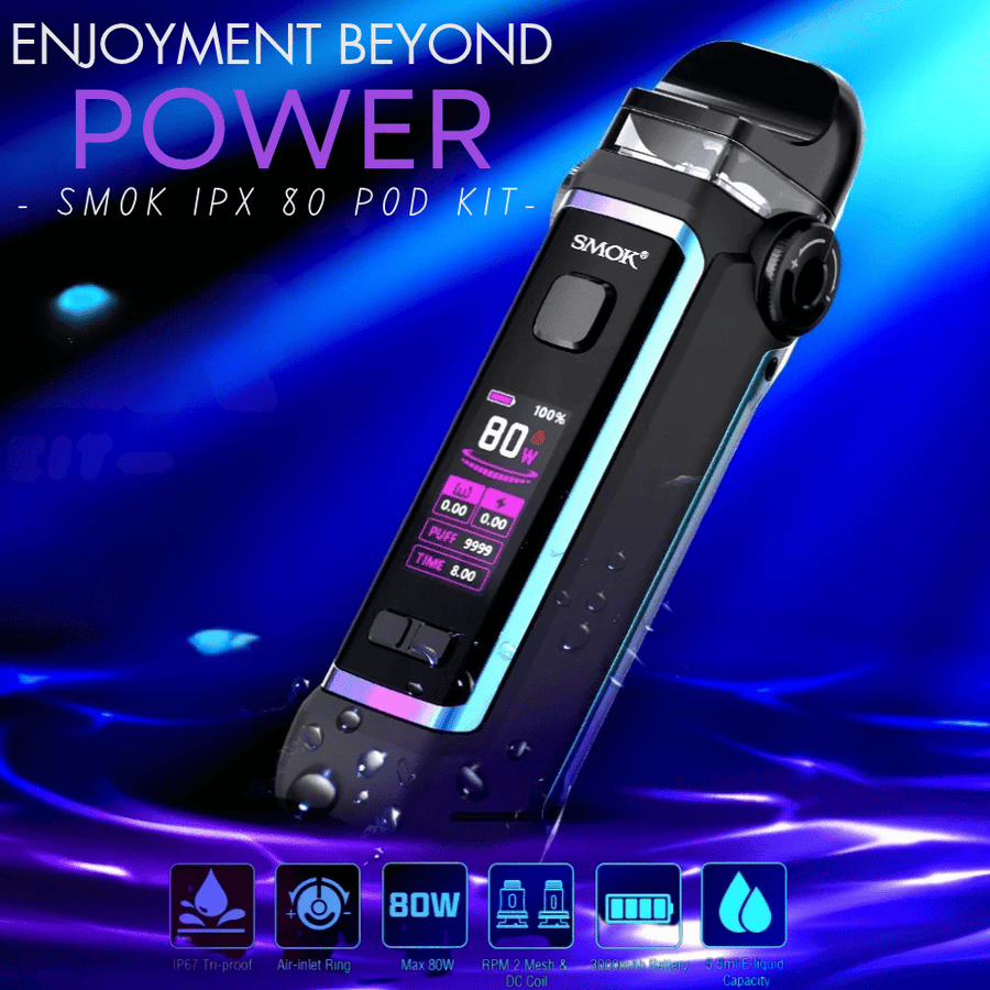 Smok IPX 80 Pod Kit-80W Winkler Vape SuperStore and Bong Shop Manitoba Canada