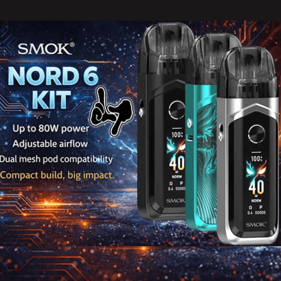 Smok Nord 6 80W Pod Kit-3800mAh Winkler Vape SuperStore and Bong Shop Manitoba Canada