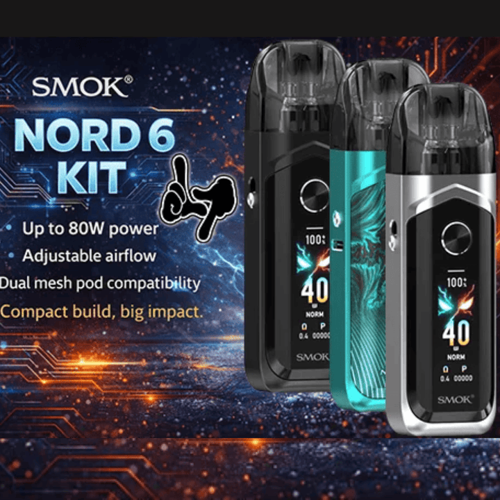 Smok Nord 6 80W Pod Kit-3800mAh Winkler Vape SuperStore and Bong Shop Manitoba Canada