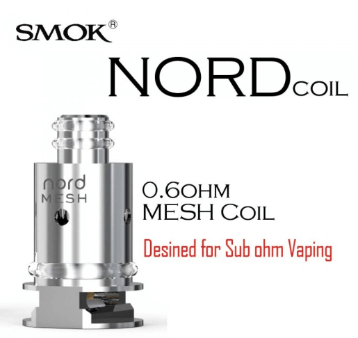 Smok Hardware & Kits Mesh 0.6 Individual Smok Nord Replacement Coils Smok Nord Replacement Coils-Winkler Vape SuperStore Manitoba