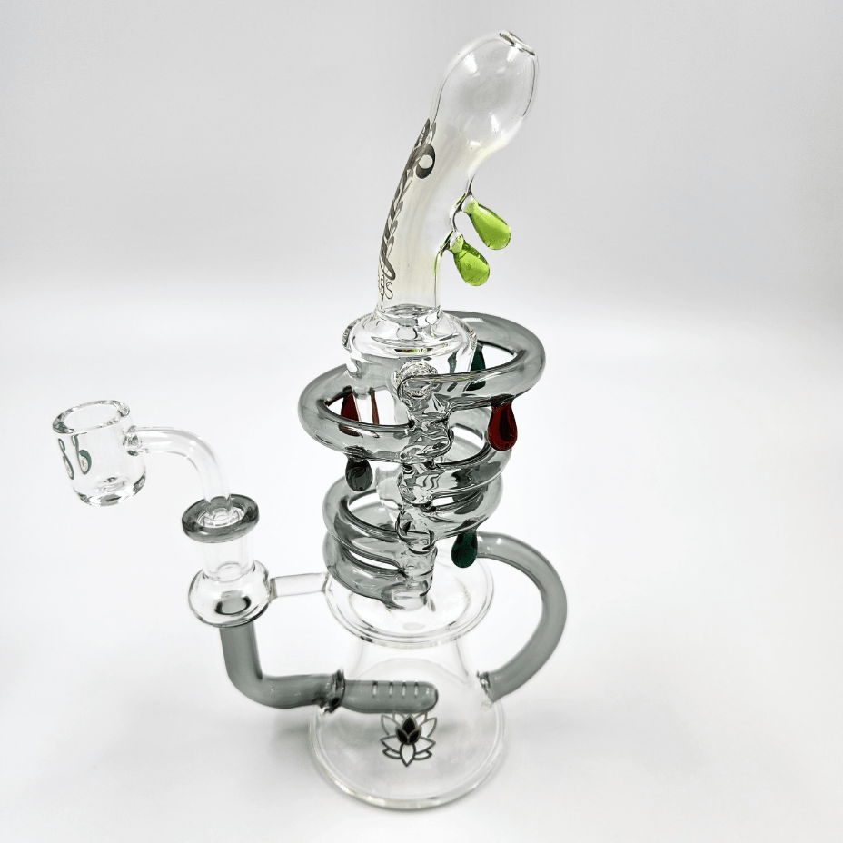 Soul Glass Recyclers Amber Soul Glass 2-in-1 Inline Recycler 9.5" Soul Glass 2-in-1 Inline Recycler 9.5"-Winkler Vape SuperStore & Bong 
