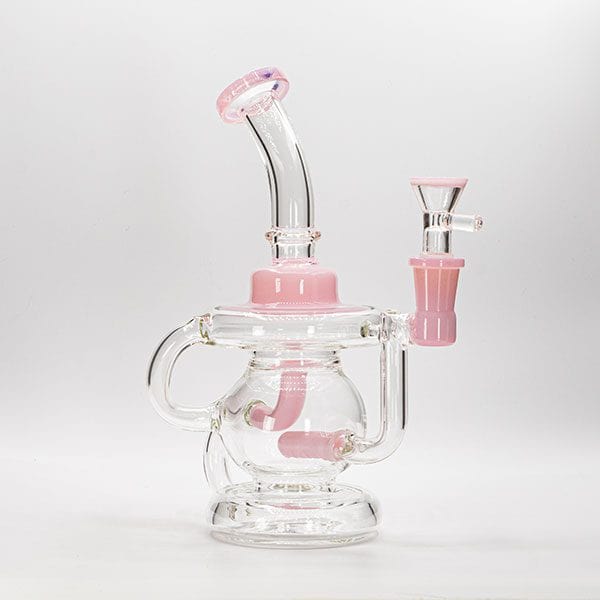 Soul Glass 420 Hardware Soul Glass 2in1 Recycler Bong/Dab Rig-8.5"