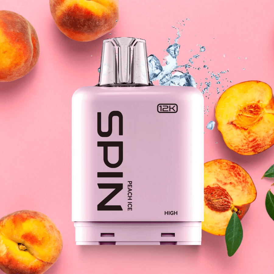 Spin Fizz X Closed Pod System 12000 Puffs / 20mg Spin Fizz X Pod 12000 - Peach Ice Spin Fizz X Pod 12000 - Peach Ice in Manitoba at Winkler Vape SuperStore.