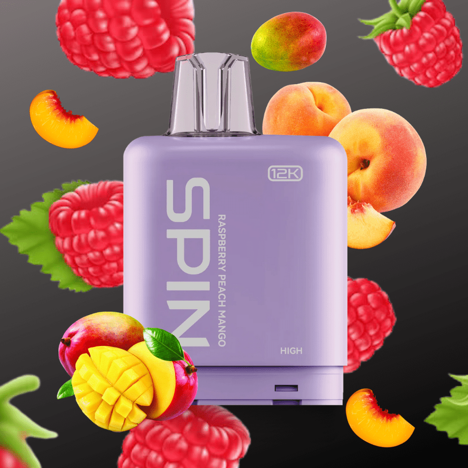 Spin Fizz X Closed Pod System 12000 Puffs / 20mg Spin Fizz X Pod 12000 - Raspberry Peach Mango Spin Fizz X Pod 12000 - Raspberry Peach Mango in Manitoba at Winkler Vape SuperStore.