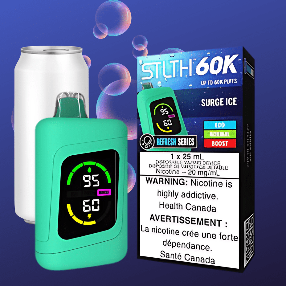 STLTH 60k Refresh Series Disposable Vape - Surge Ice Winkler Vape SuperStore and Bong Shop Manitoba Canada