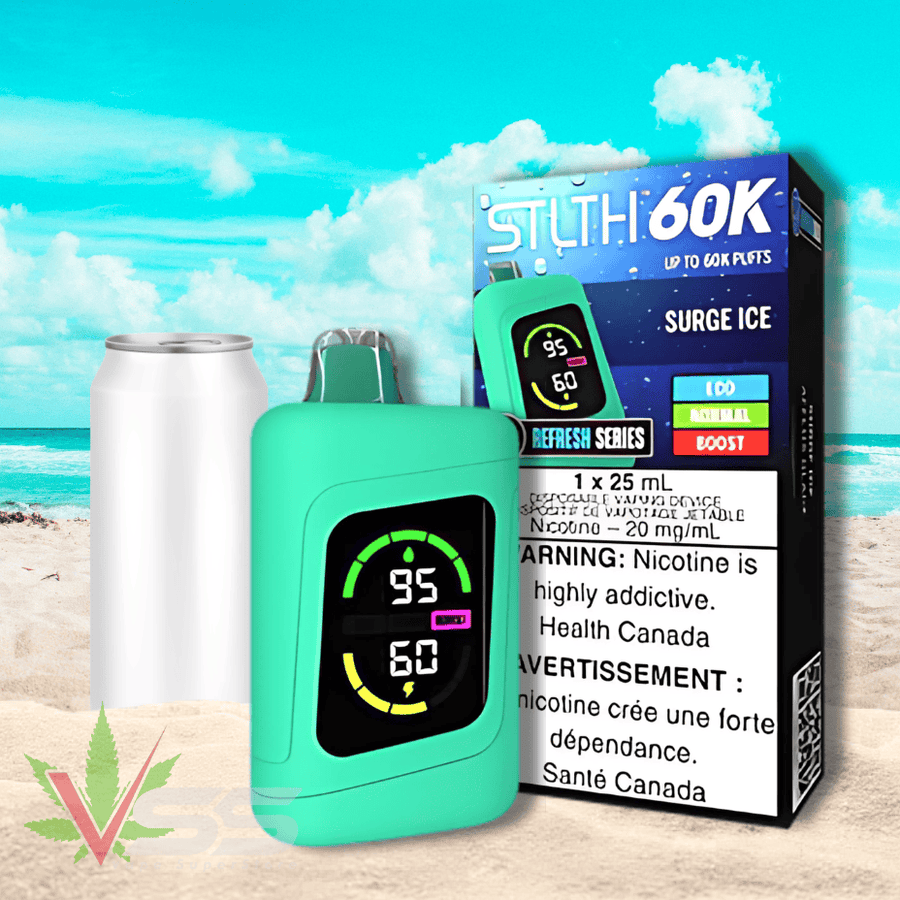 STLTH 60k Refresh Series Disposable Vape - Surge Ice Winkler Vape SuperStore and Bong Shop Manitoba Canada