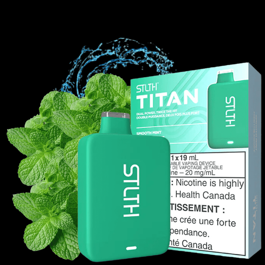 STLTH Disposables 19ml / 20mg STLTH Titan 10K Disposable Vape-Smooth Mint STLTH Titan 10K Disposable Vape-Smooth Mint-Winkler Vape SuperStore