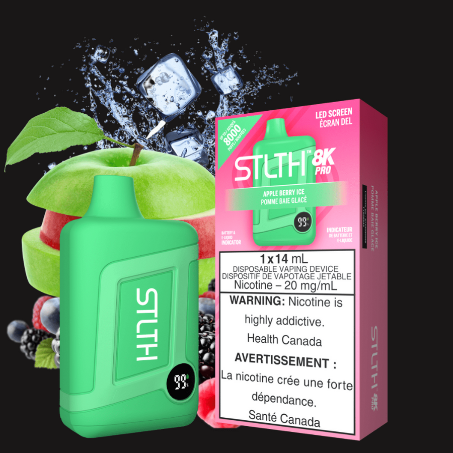 STLTH Disposables 20mg STLTH 8K PRO Disposable Vape-Apple Berry Ice STLTH 8K PRO Disposable Vape-Apple Berry Ice-Winkler Vape SuperStore