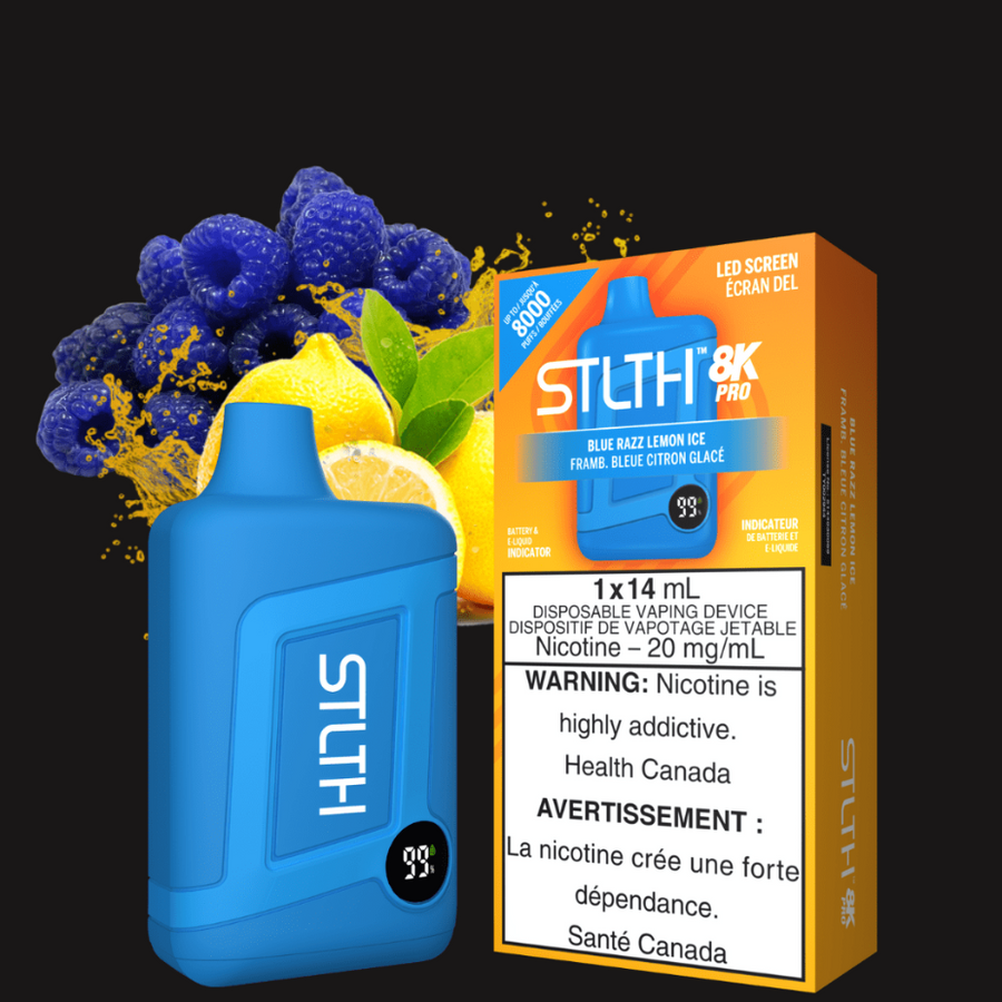 STLTH Disposables 20mg STLTH 8K PRO Disposable Vape-Blue Raspberry Lemon STLTH 8K PRO Disposable Vape-Blue Raspberry Lemon-Winkler Vape 