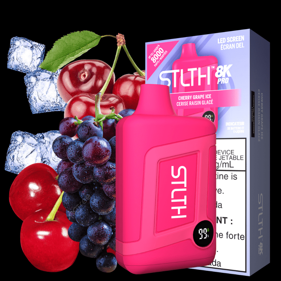 STLTH Disposables 8000 Puffs / 20mg STLTH 8K PRO Disposable Vape-Cherry Grape Ice STLTH 8K PRO Disposable Vape-Cherry Grape Ice-Winkler Vape SuperStore