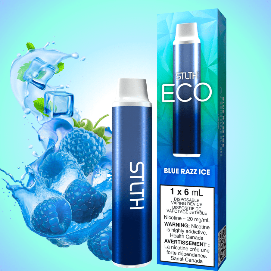 STLTH Eco Disposable Vape - Blue Razz Ice 20mg Winkler Vape SuperStore and Bong Shop Manitoba Canada