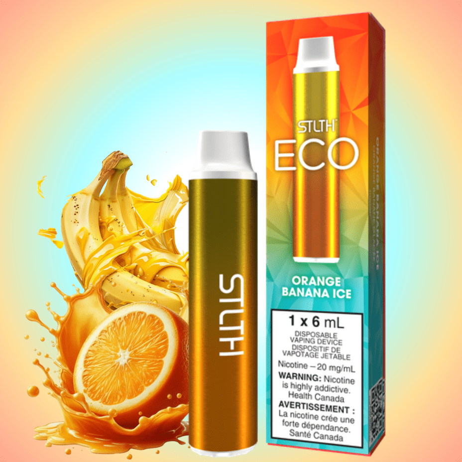 STLTH Eco Disposable Vape - Orange Banana Ice 20mg Winkler Vape SuperStore and Bong Shop Manitoba Canada