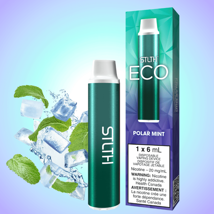 STLTH Eco Disposable Vape - Polar Mint 20mg Winkler Vape SuperStore and Bong Shop Manitoba Canada