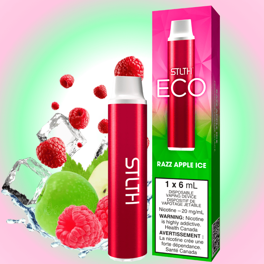 STLTH Eco Disposable Vape - Razz Apple Ice 20mg Winkler Vape SuperStore and Bong Shop Manitoba Canada