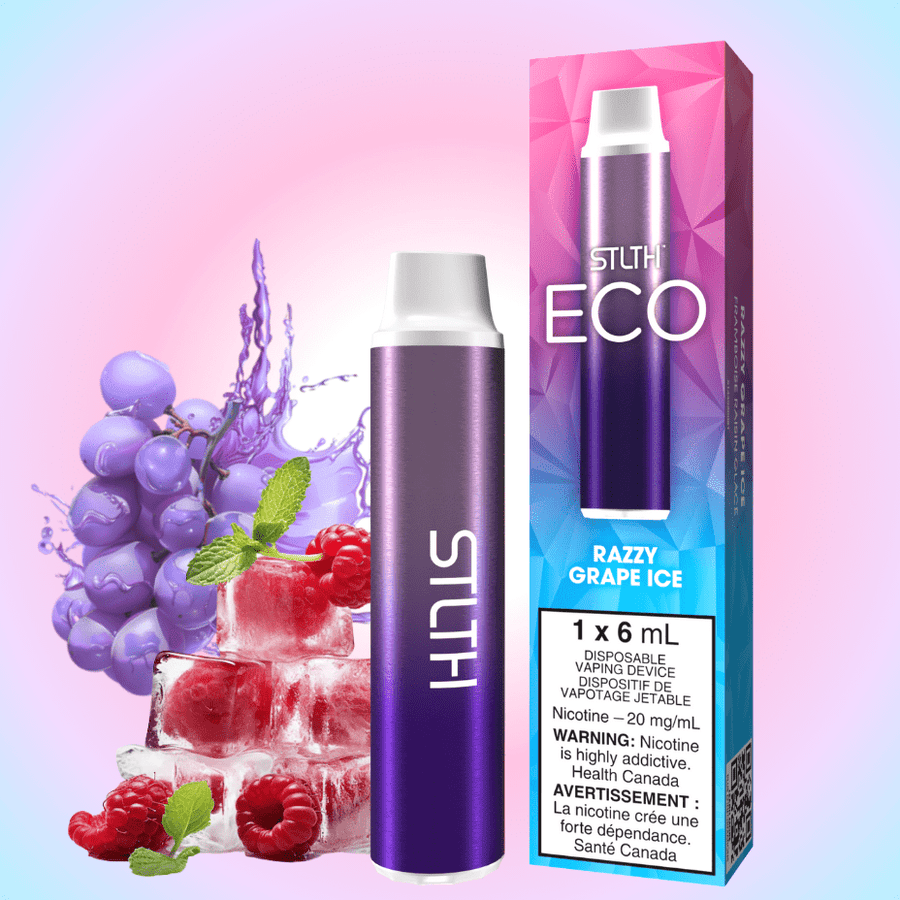 STLTH Eco Disposable Vape - Razzy Grape Ice 20mg Winkler Vape SuperStore and Bong Shop Manitoba Canada