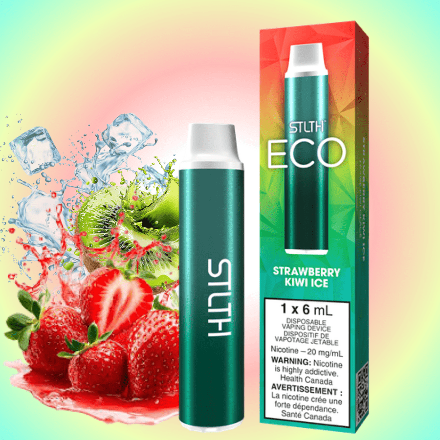 STLTH Eco Disposable Vape - Strawberry Kiwi Ice 20mg Winkler Vape SuperStore and Bong Shop Manitoba Canada
