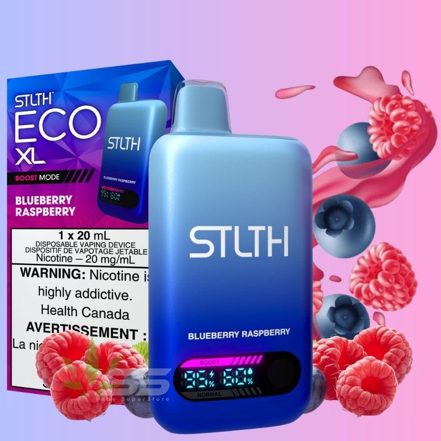 STLTH Eco XL Disposable Vape - Blueberry Raspberry Winkler Vape SuperStore and Bong Shop Manitoba Canada