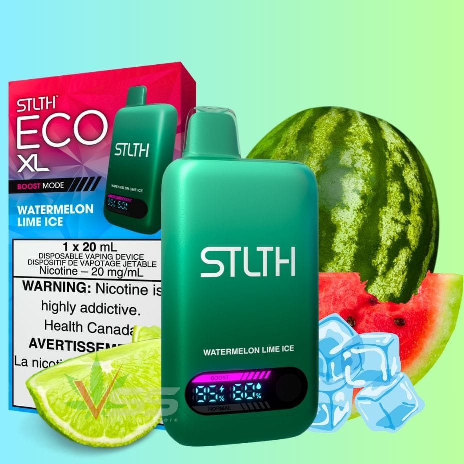 STLTH Eco XL Disposable Vape - Watermelon Lime Ice Winkler Vape SuperStore and Bong Shop Manitoba Canada