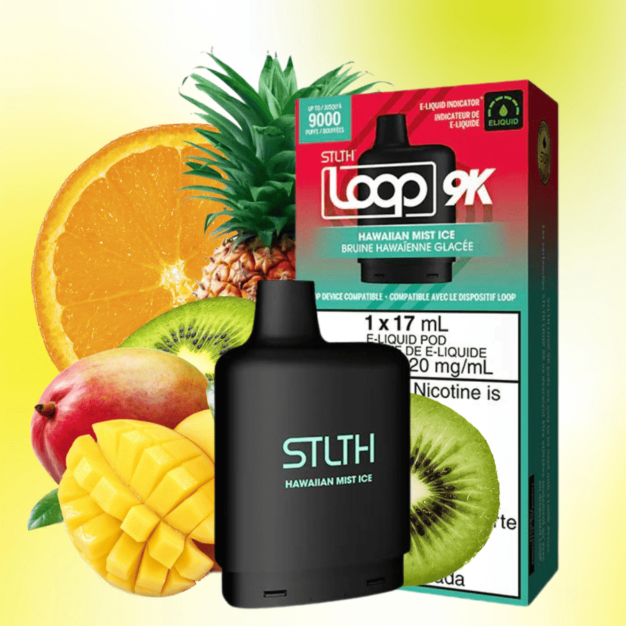 Stlth Loop Closed Pod Systems 17ml / 9000 Puffs STLTH Loop 9k Pod-Hawaiian Mist Ice STLTH Loop 9k Pod-Hawaiian Mist Ice - Winkler Vape SuperStore