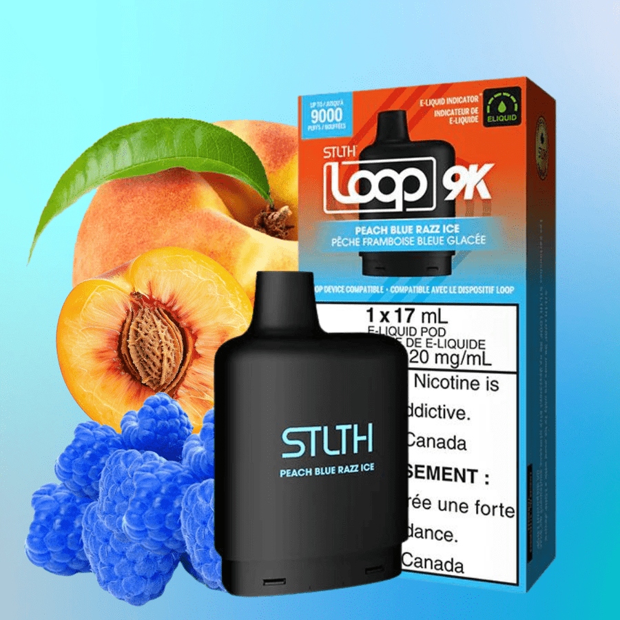 Stlth Loop Closed Pod Systems 17ml / 9000 Puffs STLTH Loop 9k Pod-Peach Blue Razz Ice STLTH Loop 9k Pod-Peach Blue Razz Ice - Winkler Vape SuperStore