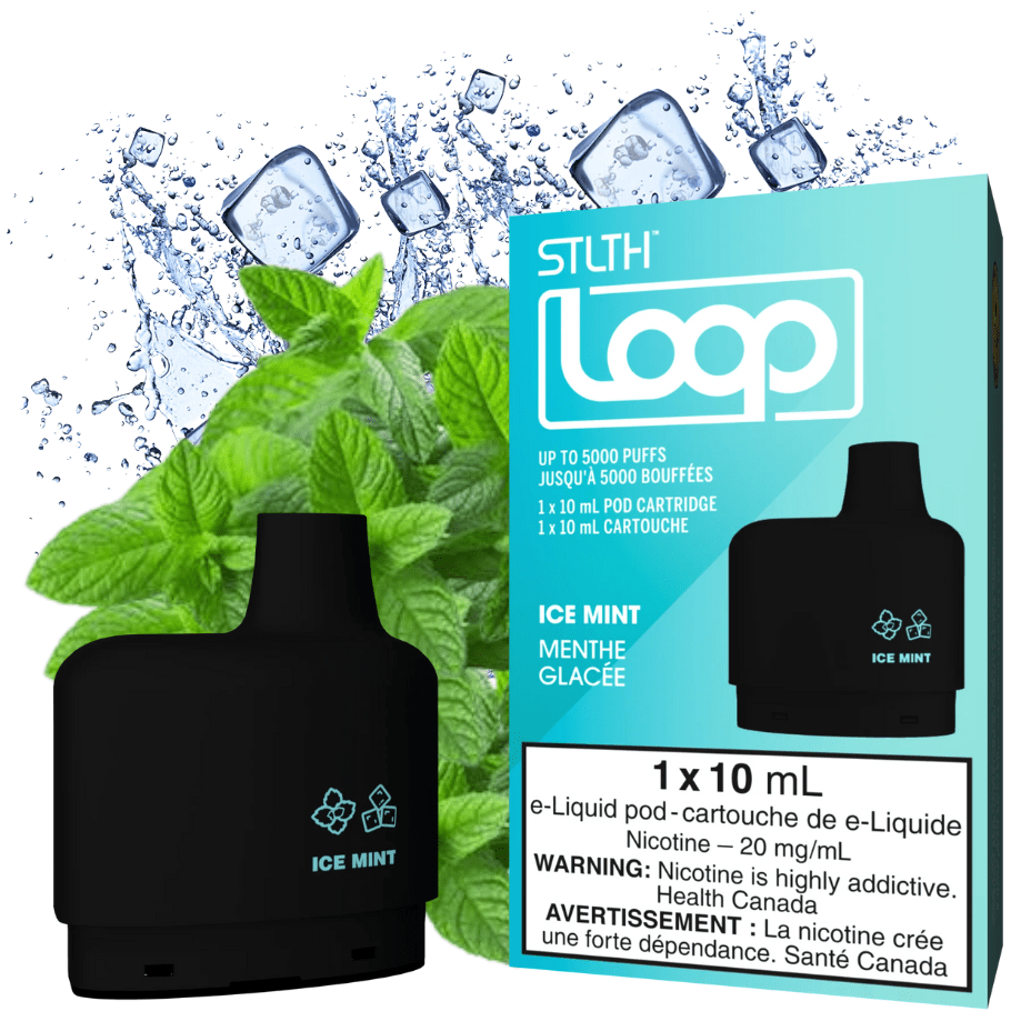 Stlth Loop Closed Pod Systems 20mg / 5000Puffs STLTH Loop Pods-Ice Mint STLTH Loop Pods-Ice Mint-Winkler Vape SuperStore Manitoba, Canada