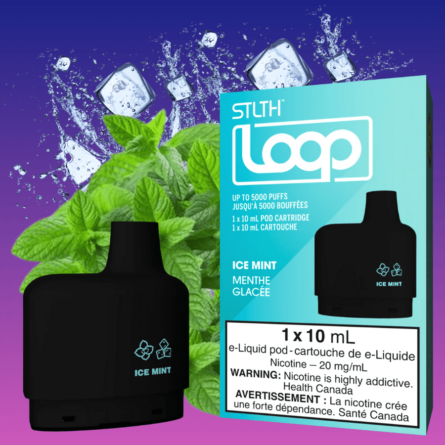 Stlth Loop Closed Pod Systems 20mg / 5000Puffs STLTH Loop Pods-Ice Mint STLTH Loop Pods-Ice Mint-Winkler Vape SuperStore Manitoba, Canada