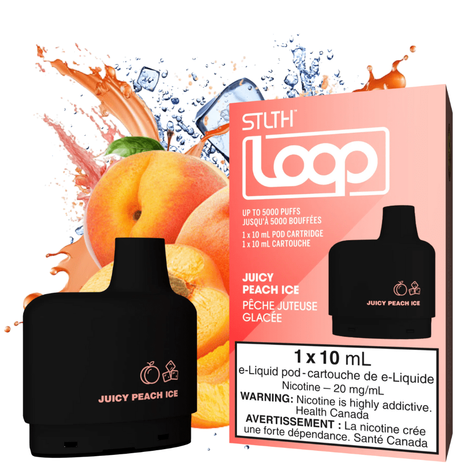 Stlth Loop Closed Pod Systems 20mg / 5000Puffs STLTH Loop Pods-Juicy Peach Ice STLTH Loop Pods-Juicy Peach Ice-Winkler Vape SuperStore Manitoba, CA