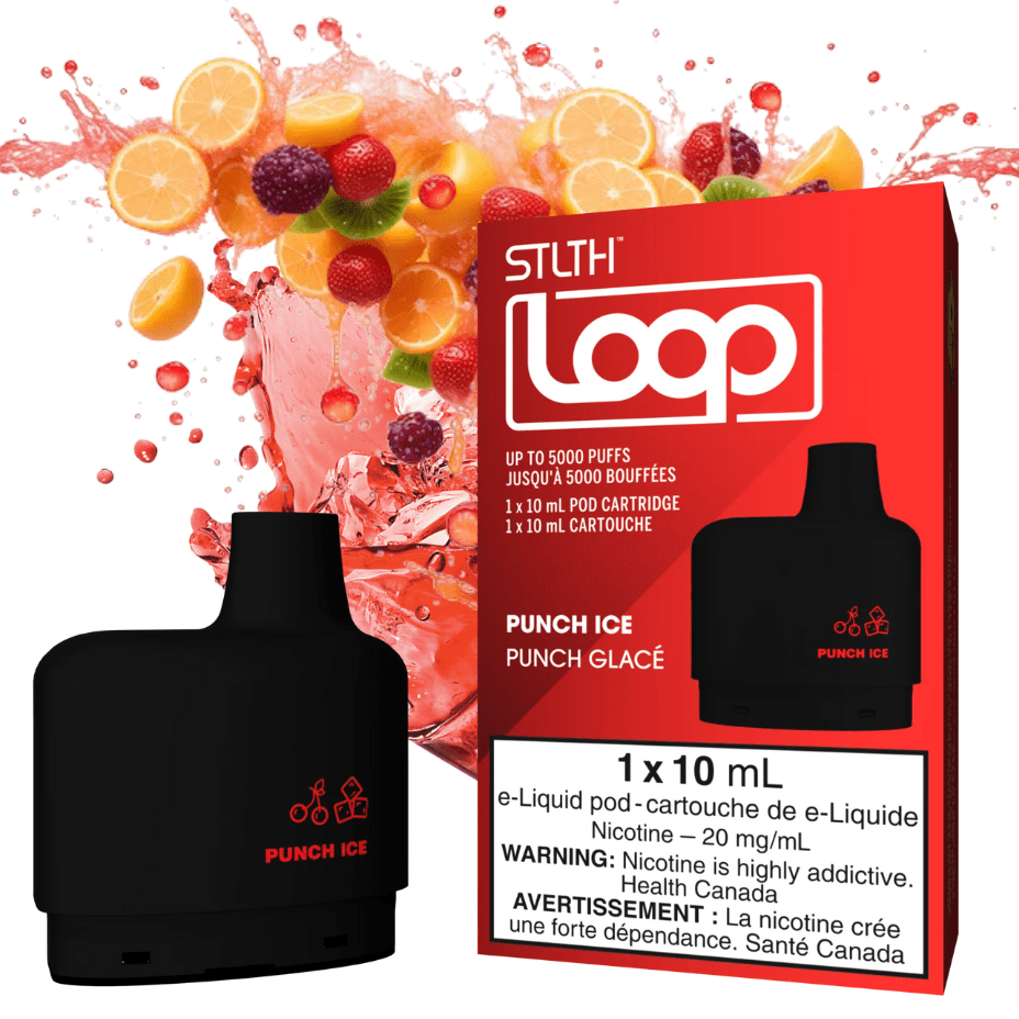Stlth Loop Closed Pod Systems 20mg / 5000Puffs STLTH Loop Pods-Punch Ice STLTH Loop Pods-Punch Ice-Winkler Vape SuperStore Manitoba, Canada