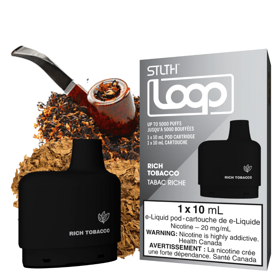 Stlth Loop Closed Pod Systems 20mg / 5000Puffs STLTH Loop Pods-Rich Tobacco STLTH Loop Pods-Rich Tobacco-Winkler Vape SuperStore Manitoba, Canada