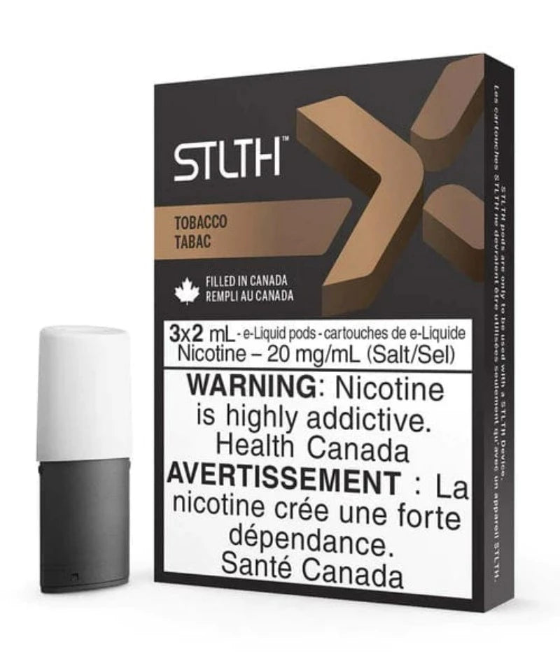 STLTH STLTH Pods 20mg STLTH X Pod Pack-Tobacco STLTH X Pod Pack-Tobacco - Winkler Vape SuperStore & Bong Shop MB, Canada