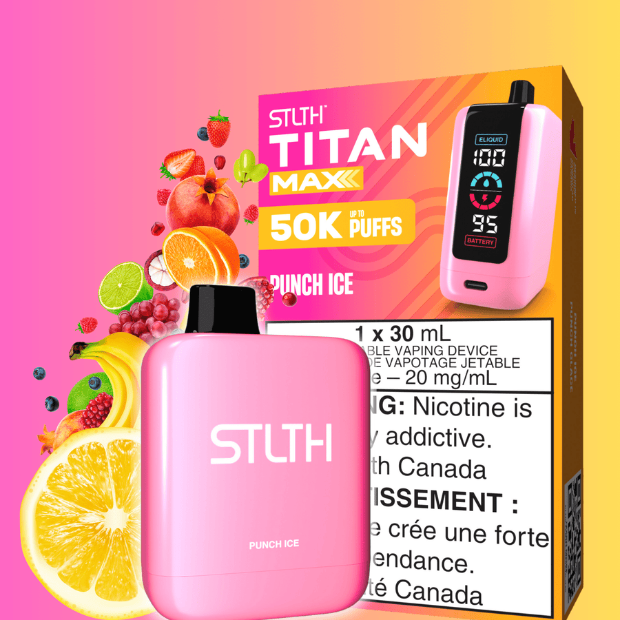 STLTH Titan Max 50k Disposable Vape - Punch Ice 50000 Puffs / 20mg Winkler Vape SuperStore and Bong Shop Manitoba Canada