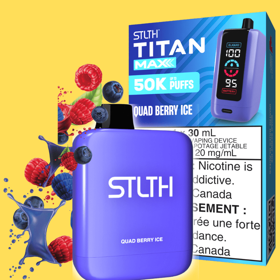 STLTH Titan Max 50k Disposable Vape-Quad Berry Ice 50000 Puffs Winkler Vape SuperStore and Bong Shop Manitoba Canada