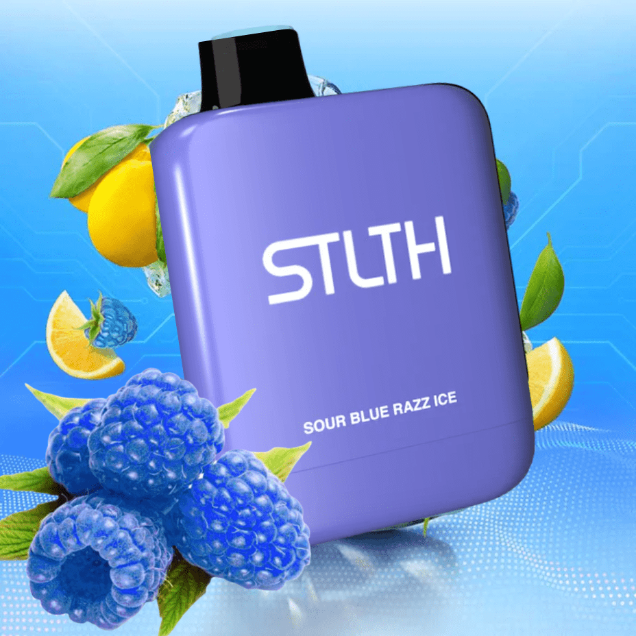 STLTH Titan Max 50K Disposable Vape - Sour Blue Razz Ice 20mg / 60000 Puffs Winkler Vape SuperStore and Bong Shop Manitoba Canada