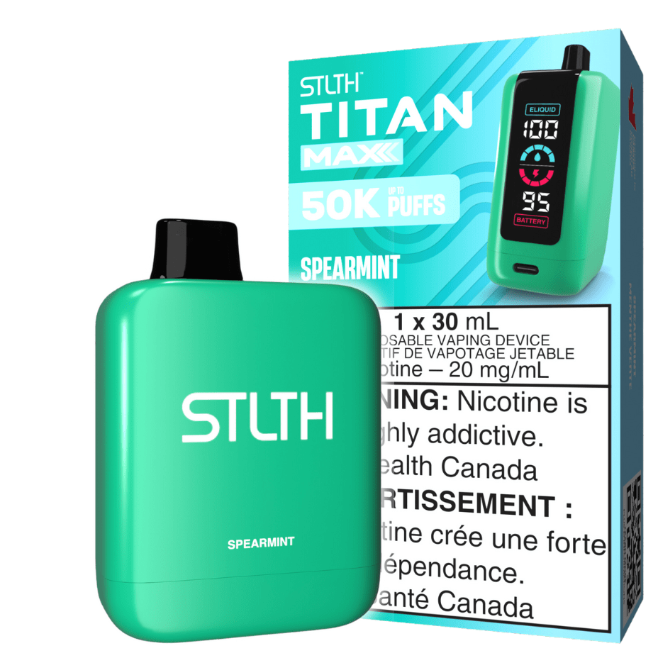 STLTH Titan Max 50k Disposable Vape-Spearmint 50000 Puffs Winkler Vape SuperStore and Bong Shop Manitoba Canada