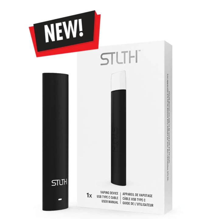 STLTH Type-C Pod Device Black Winkler Vape SuperStore and Bong Shop Manitoba Canada