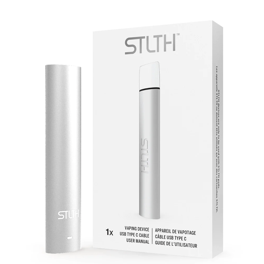 STLTH Type-C Pod Device Silver Winkler Vape SuperStore and Bong Shop Manitoba Canada