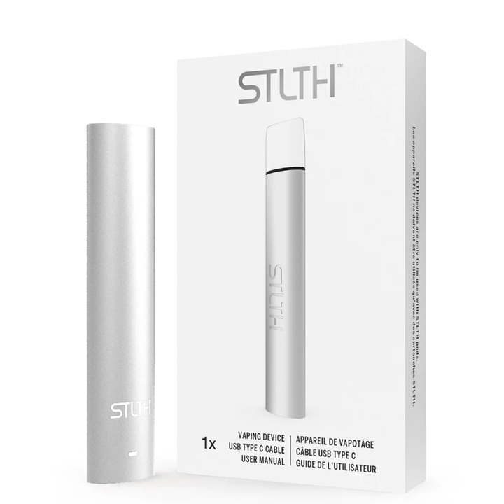 STLTH Type-C Pod Device Silver Winkler Vape SuperStore and Bong Shop Manitoba Canada