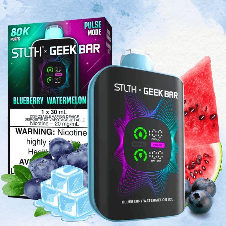 STLTH x Geek Bar 80K Disposable Vape - Blueberry Watermelon Ice Winkler Vape SuperStore and Bong Shop Manitoba Canada