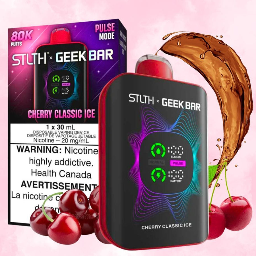 STLTH x Geek Bar 80K Disposable Vape - Cherry Classic Ice Winkler Vape SuperStore and Bong Shop Manitoba Canada