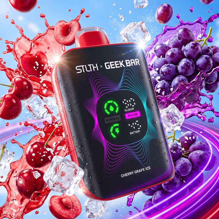 STLTH x Geek Bar 80K Disposable Vape - Cherry Grape Ice 80000 Puffs / 20mg Winkler Vape SuperStore and Bong Shop Manitoba Canada