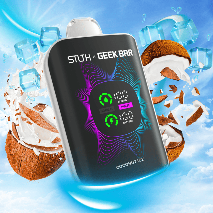STLTH x Geek Bar 80K Disposable Vape-Coconut Ice 20mg / 80000 Puffs Winkler Vape SuperStore and Bong Shop Manitoba Canada