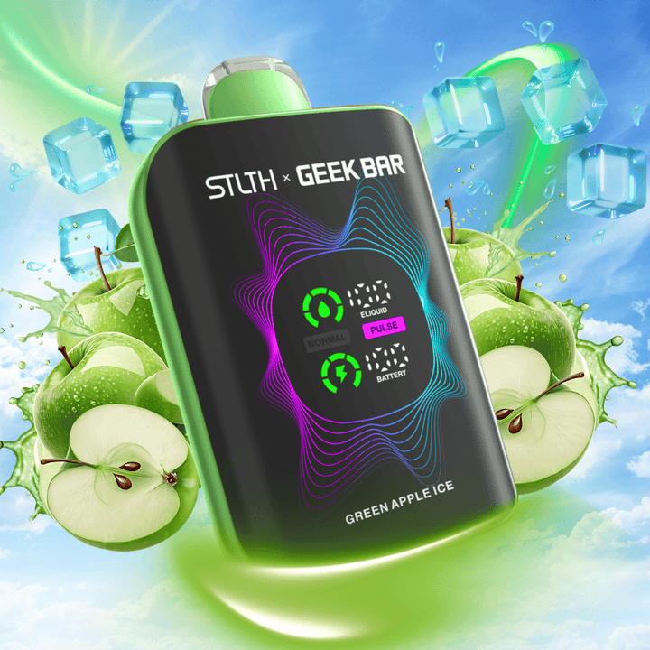 STLTH x Geek Bar 80K Disposable Vape - Green Apple Ice 80000 / 20mg/mL Winkler Vape SuperStore and Bong Shop Manitoba Canada