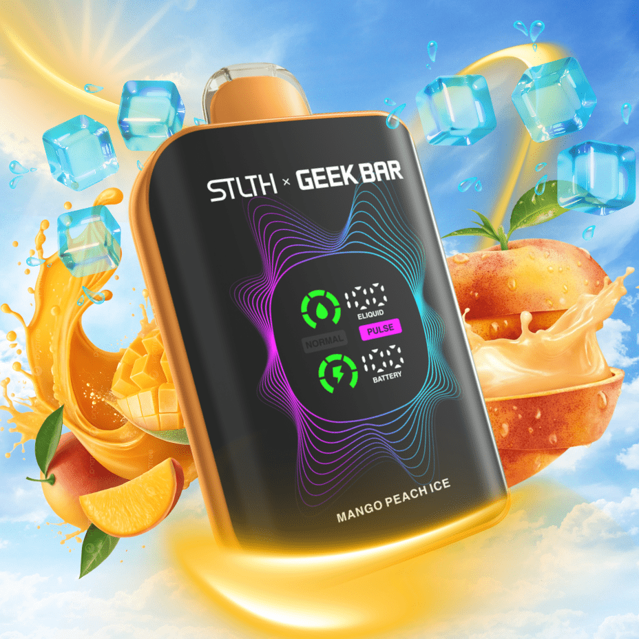 STLTH x Geek Bar 80K Disposable Vape-Mango Peach Ice 20mg / 80000 Puffs Winkler Vape SuperStore and Bong Shop Manitoba Canada