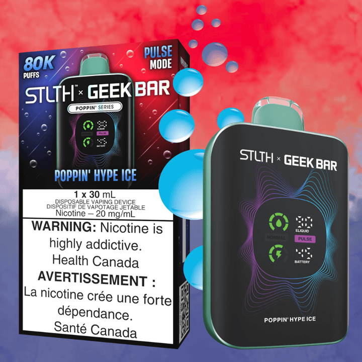 STLTH x Geek Bar 80K Disposable Vape - Poppin' Hype Ice 80000 Puffs / 20mg Winkler Vape SuperStore and Bong Shop Manitoba Canada